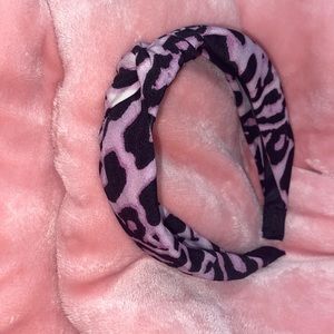 Purple cheetah headband